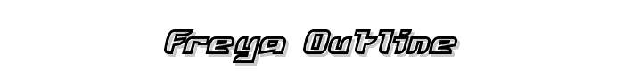 Freya Outline font
